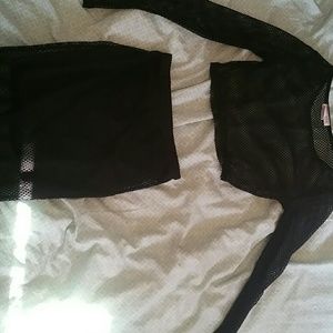 Fish net body central outfit